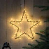 Hanging Cluster Star Christmas Silhouette, Antique White LEDs -Twinkly Twinkly Store 1020308 1