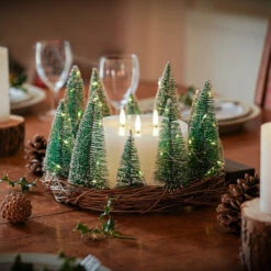 Battery Christmas Wreath Table Centerpiece Decoration -Twinkly Twinkly Store 1022023 2
