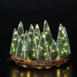 Battery Christmas Wreath Table Centerpiece Decoration -Twinkly Twinkly Store 1022023 3