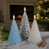 Battery Christmas Tree Wax Candles, Icy Colours, 3 Pack -Twinkly Twinkly Store 1622049 3