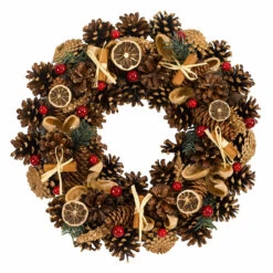 36cm Outdoor Winter Spice Christmas Wreath -Twinkly Twinkly Store 2541013 3