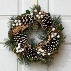 36cm Outdoor Pine Christmas Wreath -Twinkly Twinkly Store 2541016 3