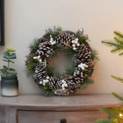 36cm Outdoor Pine Christmas Wreath -Twinkly Twinkly Store 2541016 6
