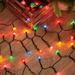 Indoor Traditional Multi Coloured Canterbury Belles Christmas Fairy Lights -Twinkly Twinkly Store 4405pb 4
