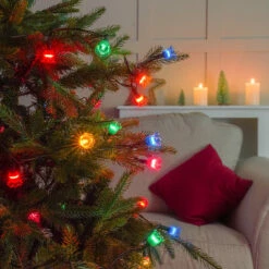 Indoor Traditional Multi Coloured Canterbury Belles Christmas Fairy Lights