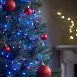 21.6m Outdoor Christmas Tree Fairy Lights, 720 Pastel LEDs