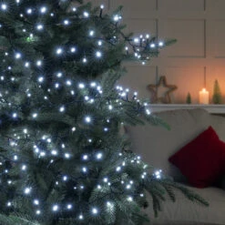 28.8m Outdoor Christmas Tree Fairy Lights, 960 White LEDs