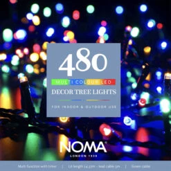 14.3m Outdoor Christmas Tree Fairy Lights, 480 Multi Coloured LEDs -Twinkly Twinkly Store 4921640 1 1