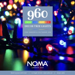 28.8m Outdoor Christmas Tree Fairy Lights, 960 Multi Coloured LEDs -Twinkly Twinkly Store 4921642 1