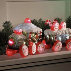 60cm Acrylic Train And Carriage Christmas Figure -Twinkly Twinkly Store 6920301 2 1 1