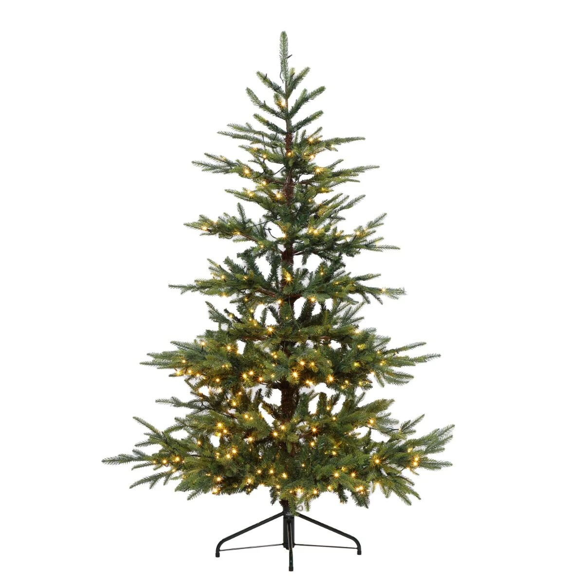 6ft Pre Lit PE Nordman Fir Christmas Tree 4 6ft Pre Lit PE Nordman Fir Christmas Tree - Image 2