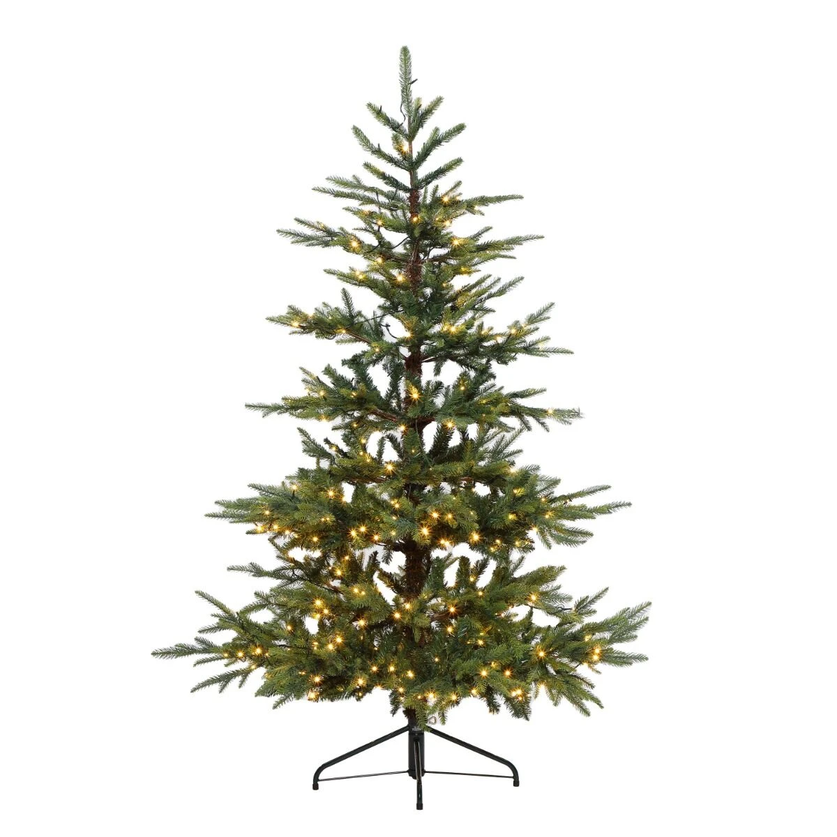 7ft Pre Lit PE Nordman Fir Christmas Tree 6 7ft Pre Lit PE Nordman Fir Christmas Tree - Image 4
