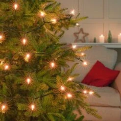 7.4m Indoor Alderbrook Christmas Tree Fairy Lights, 100 Warm White Bulbs