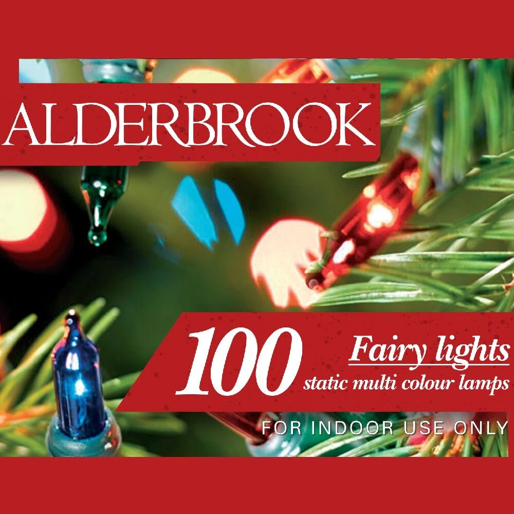 7.4m Indoor Alderbrook Christmas Tree Fairy Lights, 100 Multi Coloured Bulbs 6 7.4m Indoor Alderbrook Christmas Tree Fairy Lights, 100 Multi Coloured Bulbs - Image 4