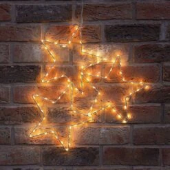 ConnectGo® Outdoor 3 Wire Star Christmas Silhouette, Connectable -Twinkly Twinkly Store cg056ww 1