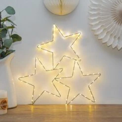 ConnectGo® Outdoor 3 Wire Star Christmas Silhouette, Connectable -Twinkly Twinkly Store cg056ww 5