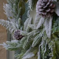 Premier® 50cm Frosted Eucalyptus Christmas Wreath -Twinkly Twinkly Store df207108 1