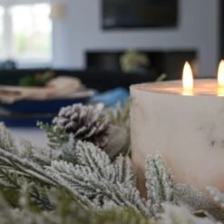 Premier® 50cm Frosted Eucalyptus Christmas Wreath -Twinkly Twinkly Store df207108 2