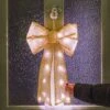 Premier® Outdoor Battery Red Bow Hanging Christmas Decoration -Twinkly Twinkly Store lb201169cg 2 1