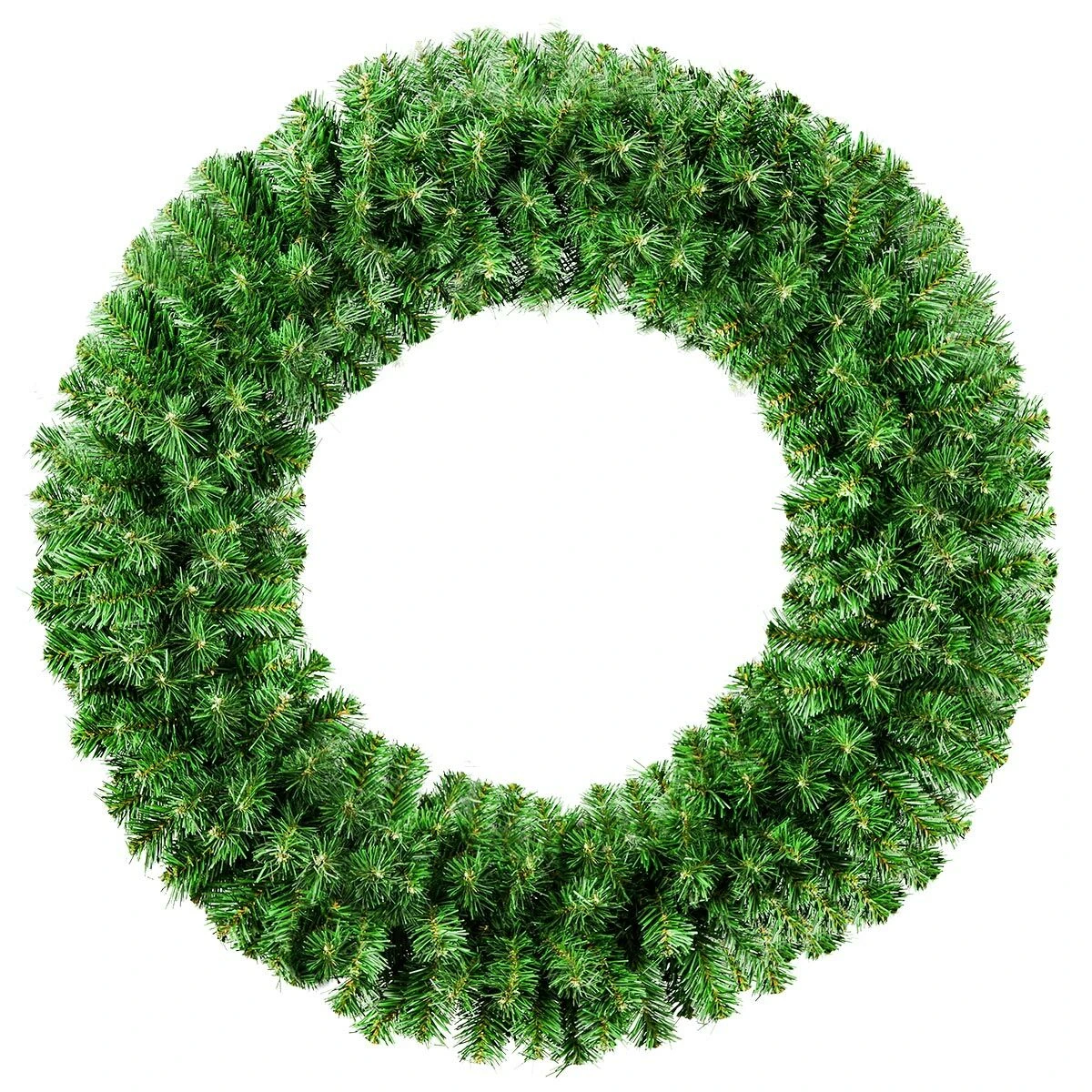 1.2m Outdoor Green Commercial Christmas Wreath 6 1.2m Outdoor Green Commercial Christmas Wreath - Image 4
