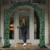 2.5m Outdoor Green Commercial Archway Christmas Garland -Twinkly Twinkly Store mt112 1