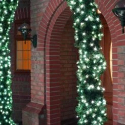 2.5m Outdoor Green Commercial Christmas Pre Lit Archway, Warm White ConnectGo® LEDs -Twinkly Twinkly Store mt112 3 3 1