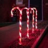 Outdoor Red And White Candy Cane Christmas Stake Lights, 4 Pack - EU Plug -Twinkly Twinkly Store ol033 5 1