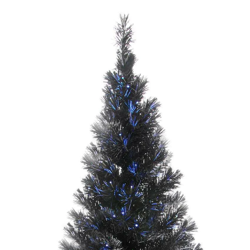 2ft Black Fibre Optic Christmas Tree, White LEDs 6 2ft Black Fibre Optic Christmas Tree, White LEDs - Image 4