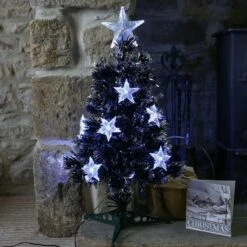 2ft Fibre Optic Christmas Tree With Stars 8 2ft Fibre Optic Christmas Tree With Stars -Twinkly Twinkly Store p023075 2
