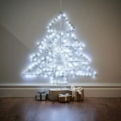 64cm Hanging Firefly Christmas Tree Silhouette, 169 White Flashing LEDs -Twinkly Twinkly Store p026455 6 2