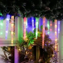 6.9m Outdoor Christmas Icicle Tube Lights, Colour Changing And White LEDs 8 6.9m Outdoor Christmas Icicle Tube Lights, Colour Changing And White LEDs -Twinkly Twinkly Store p032178 1