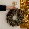 30cm Holly And Red Berries Christmas Wreath 2 30cm Holly And Red Berries Christmas Wreath -Twinkly Twinkly Store p034452 3