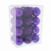 24 X 8cm Purple Assorted Shatterproof Christmas Tree Baubles -Twinkly Twinkly Store p035025 1