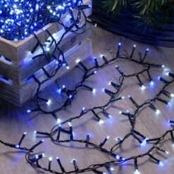 15.5m Outdoor Twinkling Christmas Tree Fairy Lights, 600 Blue & White LEDs -Twinkly Twinkly Store p036128 2 1