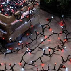 15.5m Outdoor Twinkling Christmas Tree Fairy Lights, 600 Red & White LEDs -Twinkly Twinkly Store p036131 2 1