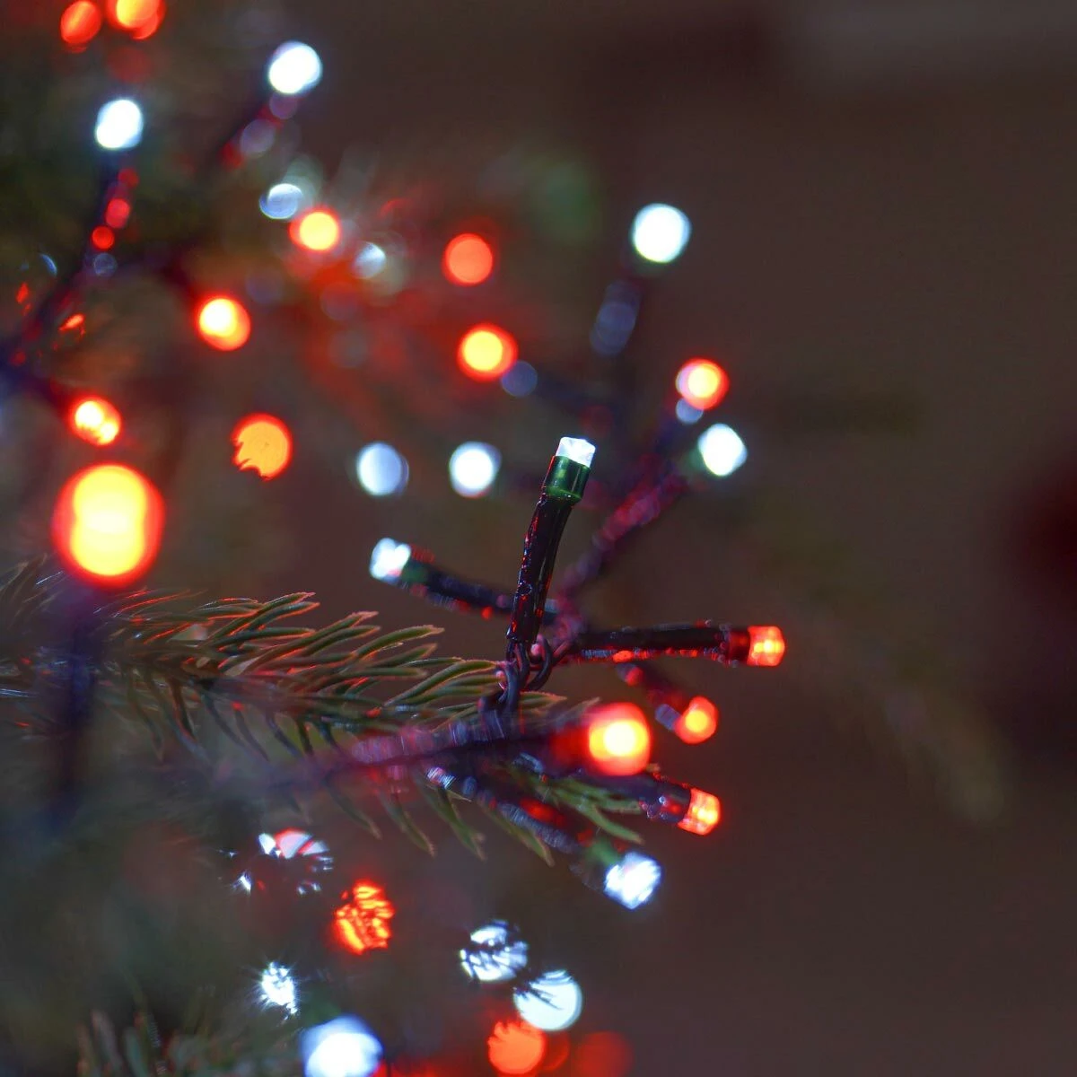 25.9m Outdoor Twinkling Christmas Tree Fairy Lights, 1000 Red & White LEDs 4 25.9m Outdoor Twinkling Christmas Tree Fairy Lights, 1000 Red & White LEDs - Image 2