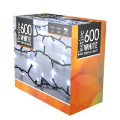 15.5m Indoor & Outdoor Twinkling Christmas Tree Fairy Lights, 600 White LEDs -Twinkly Twinkly Store p036138 1