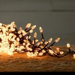 11.9m Indoor & Outdoor Traditional Diamond Christmas Tree Fairy Lights, 200 Warm White LEDs -Twinkly Twinkly Store p036165 1