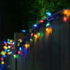 11.9m Indoor & Outdoor Traditional Diamond Christmas Tree Fairy Lights, 200 Multi Coloured LEDs -Twinkly Twinkly Store p036167 10
