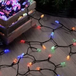 11.9m Indoor & Outdoor Traditional Diamond Christmas Tree Fairy Lights, 200 Multi Coloured LEDs -Twinkly Twinkly Store p036167 2