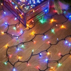 11.9m Indoor & Outdoor Traditional Diamond Christmas Tree Fairy Lights, 200 Multi Coloured LEDs -Twinkly Twinkly Store p036167 7 1