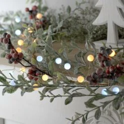 3m Silver Firefly Wire Christmas Tree Berry Lights, White And Warm White LEDs -Twinkly Twinkly Store p036444 4