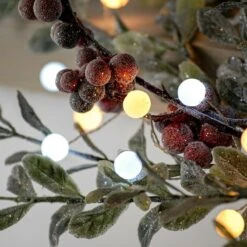 3m Silver Firefly Wire Christmas Tree Berry Lights, White And Warm White LEDs -Twinkly Twinkly Store p036444 5