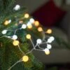 3m Silver Firefly Wire Christmas Tree Berry Lights, White And Warm White LEDs -Twinkly Twinkly Store p036444 6