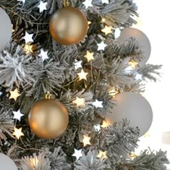 3m Silver Firefly Wire Christmas Tree Star Lights, White And Warm White LEDs -Twinkly Twinkly Store p036445 3