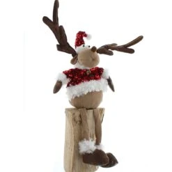 53cm Red Sequin Christmas Reindeer Figure -Twinkly Twinkly Store p036627 1