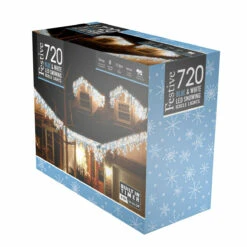 17.8m Christmas Snowing Effect Icicle Lights, 720 Blue & White LEDs 9 17.8m Christmas Snowing Effect Icicle Lights, 720 Blue & White LEDs -Twinkly Twinkly Store p036799 1