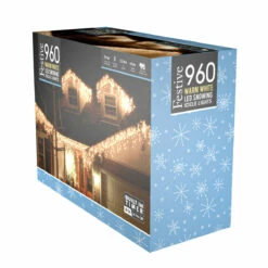 23.8m Christmas Snowing Effect Icicle Lights, 960 Warm White LEDs -Twinkly Twinkly Store p036800 1 1