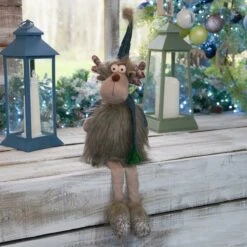 58cm Sitting Dangly Leg Christmas Reindeer Gonk