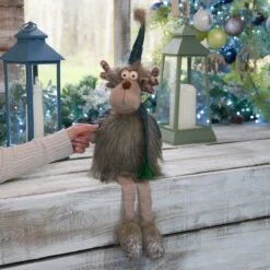58cm Sitting Dangly Leg Christmas Reindeer Gonk -Twinkly Twinkly Store p039422 2 1